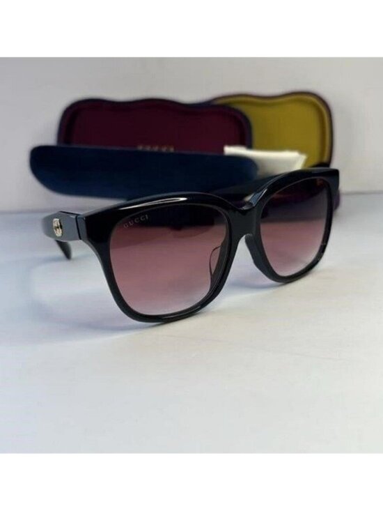New Authentic GUCCI  Acetate Sunglasses GG0800SA Black